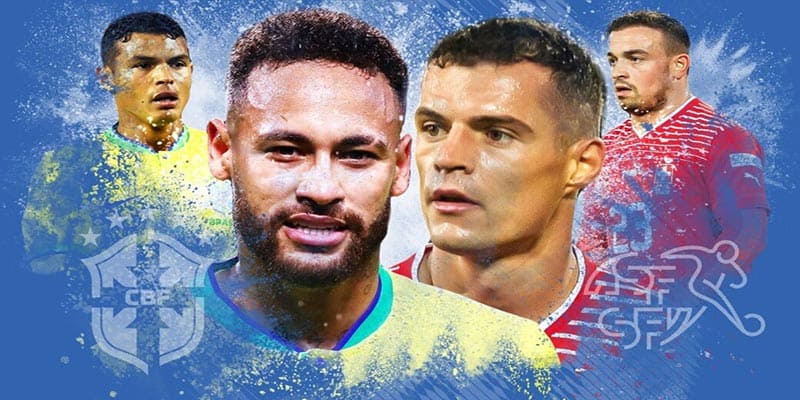 Đội tuyển Brazil thắng Thụy Sĩ giành vé vàng tại WC 2022 4 Đội tuyển Brazil với chiến thắng tối thiểu trước Thụy Sĩ đã chính thức giành vé vàng tại bảng G
